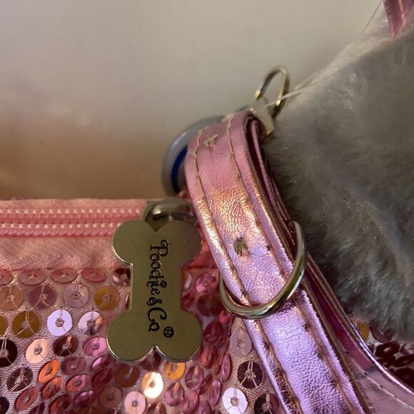 Poochie and co doggie dog bling Husky zipper purse - Picture 3 of 4